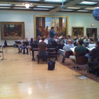 3/11/08 rehearsal in the Art Gallery at the Hennepin Avenue United Methodist Church